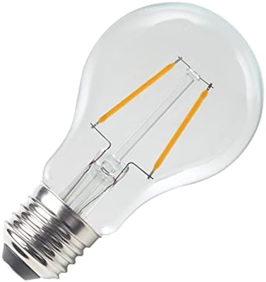 Vicflora A19 Edison LED BULL, 2W LED FILAM LUBLS DE 20W Equivalente incandescente 2700k, sem minimmilização,