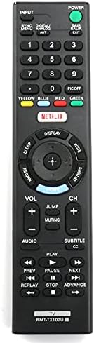 RMT-TX102U Replacement Remote Control fit for Sony TV KDL-55W6500D KDL-32R500C KDL-55W6500 KDL-32W600D KDL-48R550C