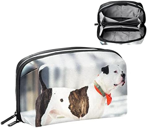 Organizador eletrônico, bolsa de cosméticos, organizador de viagens eletrônicas, bolsa de tecnologia, padrão de animal de cachorro abstrato sem costura