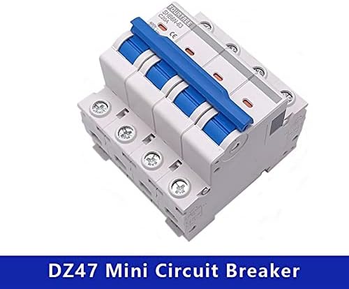 Zaahh 1pcs 4 pólo din trilho 400V ~ Mini Caixa de ar -circuito Caixa de distribuição do ar de ar doméstico Equipamento