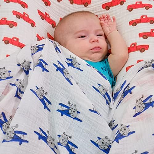 Lollybanks Swaddle Blanket | Algodão de musselina | Recém -nascido e Baby Nursery Essentials for