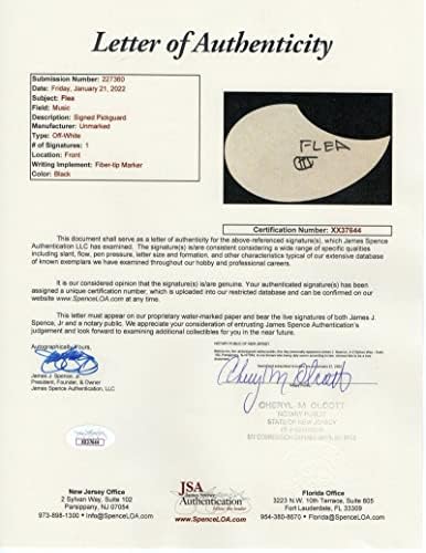Flea assinou autógrafo em tamanho grande CF Martin Guitar Guitar w/ James Spence Autenticação