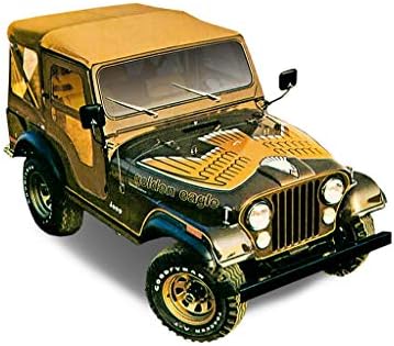 Phoenix Graphix Substituição para 1977 1978 1979 1980 Jeep Golden Eagle CJ5 CJ7 Decals & Stripes Kit - Gold