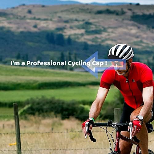Bickingbros Black Cycling Cap - Hat de Ciclismo de Ciclismo Polyester - Capacete - Capacete de Ciclismo respirável