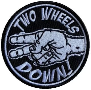 Duas rodas Bordado de bordado Militar Tactical Morale Patch Badges emblemem Aplique Golh Golh Patches para acessórios para mochilas