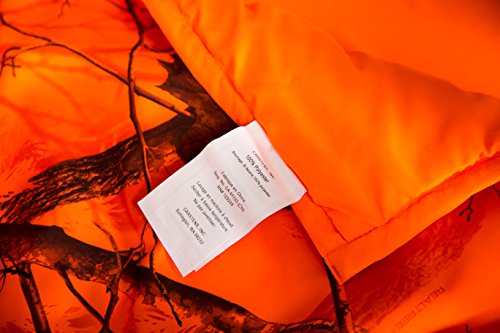 Carstens Real Tree AP Camo de 3 peças de lençol de berço, laranja