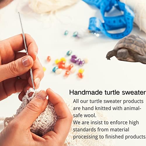 Sweater for Turtle - camisola de tartaruga de malha quente de inverno feita com pulseira ajustável