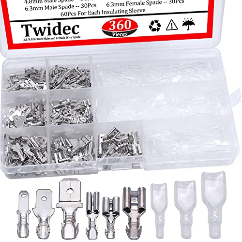Twidec/Wire Terminal Crimping Parnegs 26-16 amg ferramentas de crimpagem e 1000pcs 2.8/3.9/4,8/6,3mm
