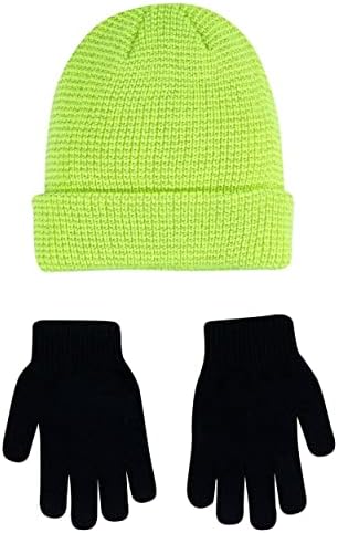 Nike Boys 'Beanie & Gloves 2 Peças Conjunto único se encaixa em todos