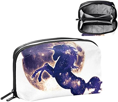 Planeta espacial Galaxy Makeup Bag Zipper Pouch Travel Organizador cosmético para mulheres e meninas