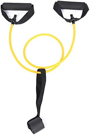 Corda de tensão elástica amarela de besportble com alça de fitness puxar corda de exercício Bands de yoga puxar