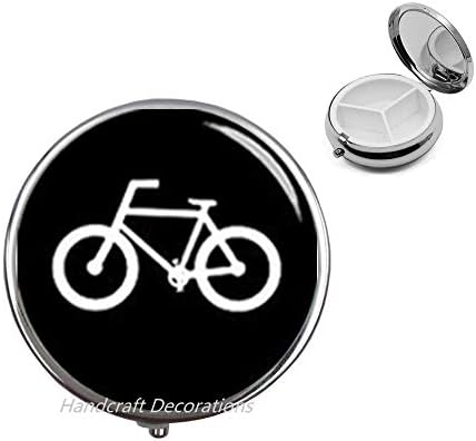 Pílula rachel pfeffer, bicicleta, jóias de bicicleta, caixa de comprimidos de bicicleta, jóias