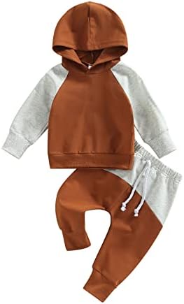 Criança bebê menino outono roupas de inverno de retalhos capuz de manga longa de manga comprida