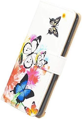 Caixa de carteira BCOV LG Stylo 4, LG Stylo 4 Plus Case, capa de couro de capa de Butterfly Butterfly