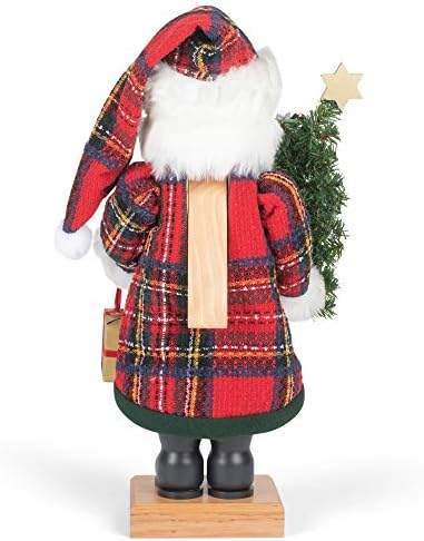 Alexander Taron Christian Ulbricht Nutcracker - Papai Noel com Árvore de Natal - 19,25 H x 8,9 W x