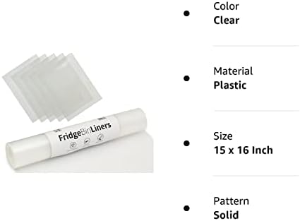 S&T Inc. Liner não adesivo, revestimento de geladeira para prateleiras laváveis, revestimento de