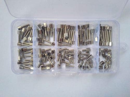 Parafuso 100pcs 4-40 5mm-16mm Staneff Staneff Spacer Spacer Spacer para parafuso de parafuso de computador