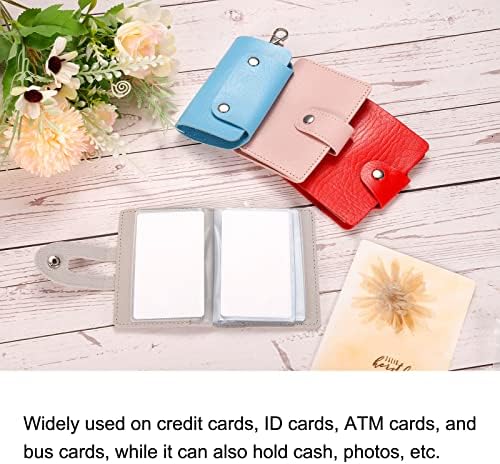 Patikil Credit Card Card Titular, 1 Pacote de carteira de couro PU PULL PULLETRA PROTECIZENTE Organizador