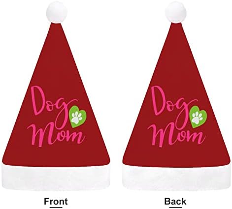 Mãe de cachorro chapéu de Natal personalizado chapéu de santa engraçado decorações de natal