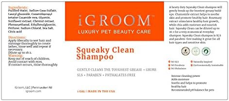 Igroom shampoo de cachorro limpo e chiur