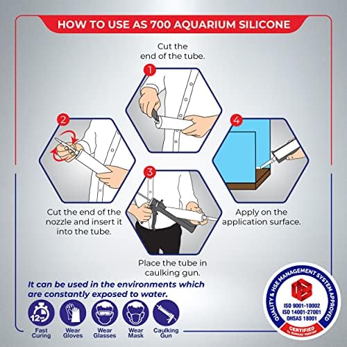 Aquário selante de silicone seguro para peixes