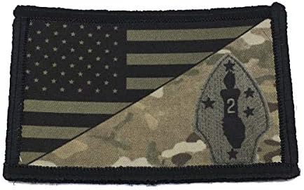 A 2ª Divisão Marinha da Divisão Marinha dos USMC subjugada Militar Tactical Military. 2x3 gancho e loop