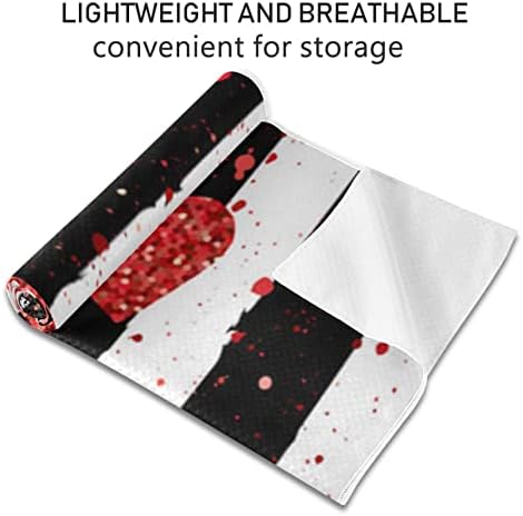 Aunhenstern Yoga Blanket-Stripes-Love-Heart Yoga Towel Yoga Mat Toalha