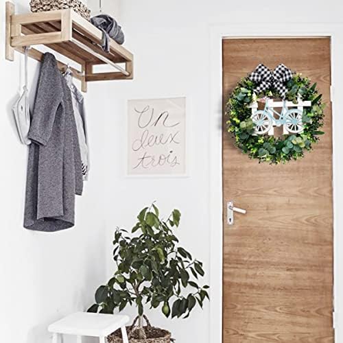 Acessórios Olimy Welcome Welcome Hanging Store Stuffer Greenery Wall Wall Home Match Style Wedding Green Dealt All Layout Wreath-