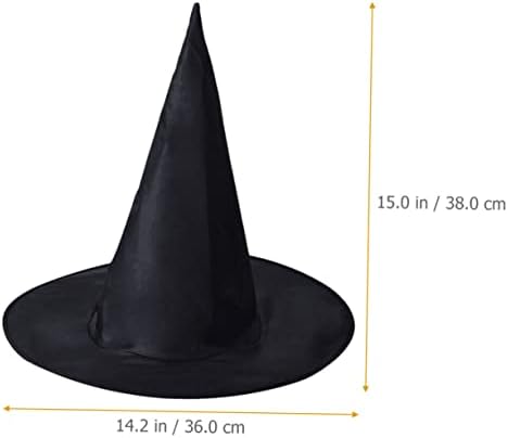 Kombiuda 6pcs Halloween Wizard Hatard LA Hat Black Table Decor Black Costum Halloween Table Decor Halloween