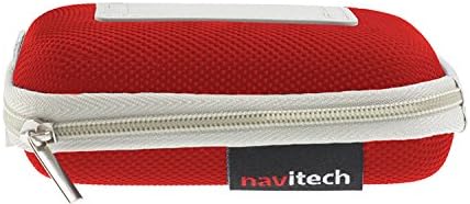 Navitech Red Water resistente a capa dura compatível com o Garmin VivoSmart 3