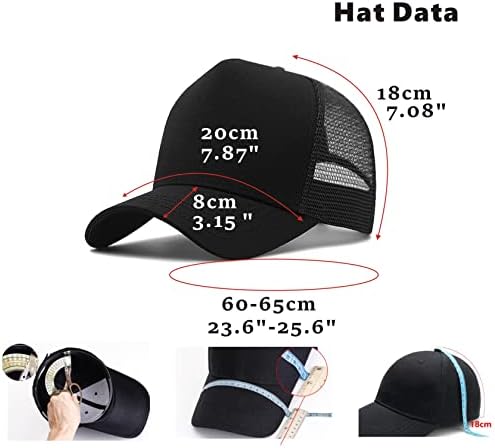 Munula Oversize XXL Mesh Trucker Hat Big Head Hats for Men High Crown Baseball Cap Breathable Pai