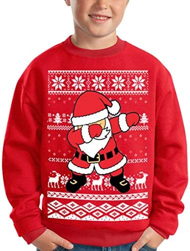 Besserbay Kid's Christmas Feio Papai Noel Sweatshirt 4-12 anos