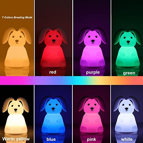 Loveruis Bunny Bunny Night Light - Luz fofa para crianças Animal Night Lamp Nightlight para crianças