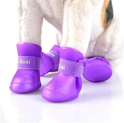 Boxod 2018 Novo fofo cachorro de cachorro de cachorro de chuva botas de neve sapatos de botas Candy Colors