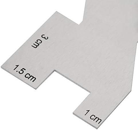 Régua de costura, costura de metal medidor de medidores réguas de acolchoado Modelo Régua de costura para acolchoado