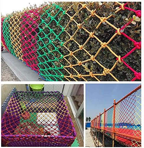 Luofdclddd Fence líquido Rede de proteção, rede anti-queda de nylon, cargo de cargo de segurança da varanda Railamento