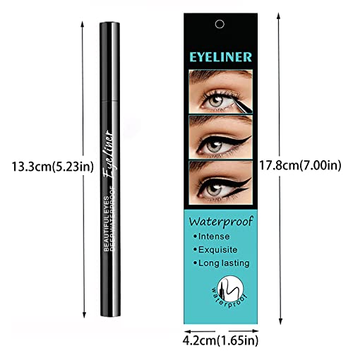 Exorneiro de olho magnético outfmvch Eyeliner líquido preto fino delineador duradouro Pesquisa de tinta Eyeliner