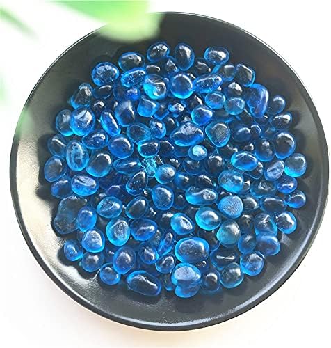 Laaalid xn216 50g 8-12mm k5 mar azul de vidro azul de vidro de cascalho colorido de cristal buda buda
