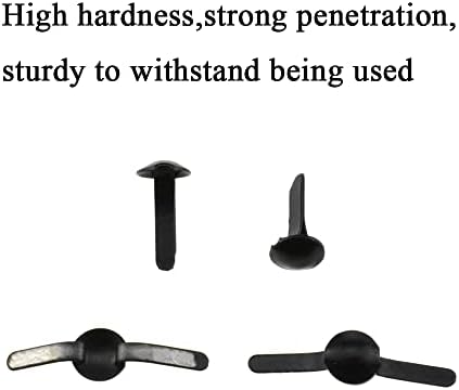 Hahiyo Mini Brads Metal Fixadores rebite tampo redondo de 4,5x8mm Penetração forte Até a ponta flexível