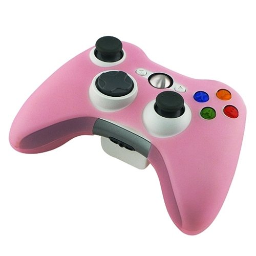 Casos de pele de silicone rosa Cables4pc para o controlador Xbox 360 Xbox360 [Xbox 360]