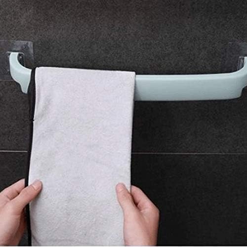 Slsfjlkj plástico auto-adesivo toalha de toalha rack de parede montada na parede quadro de banheiro adesivo