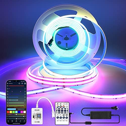 Kit de tira de led de espuma de cor smart wi -fi dream, 16,4ft/5m 12V RGB Pixel Flexible LED Kit, densidade