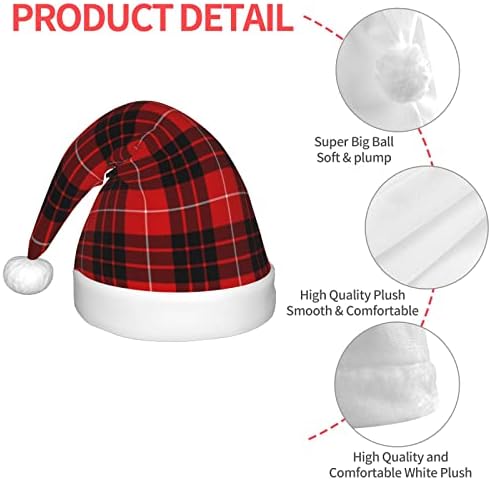 Yssammns Hat Christmas, chapéu de férias de Natal para crianças, chapéu de Santa Classic Unisex para festa