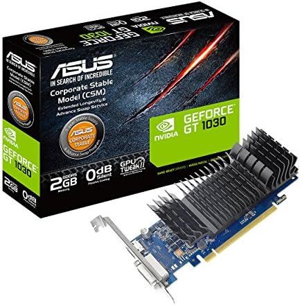 ASUS GeForce GT 1030 2GB GDDR5 HDMI DVI Cartão gráfico