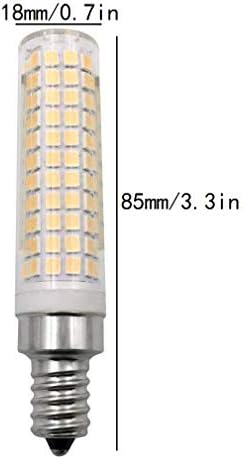 Iluminação LXCOM 15W E12 LED BULBO DE MILHO DIMMÁVEL 2 PACK- 2835 SMD 136 LEDS Candelabra Lamp 120