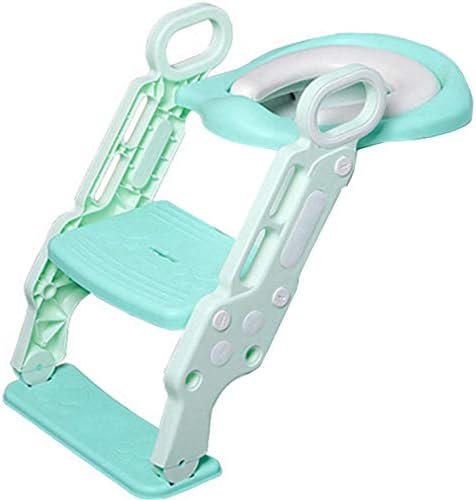 Cadeira de escada verde cadeira ajustável no penico vaso sanitário com escada com banquinho, até 75
