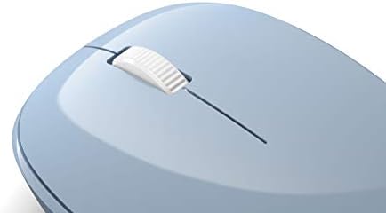 Microsoft Bluetooth Mouse - Blue pastel. Design confortável, uso da mão direita/esquerda, roda de rolagem de 4