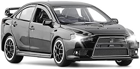 Modelo de carro em escala para Mitsubishi Lancer Evolution X10 Ligado Modelo de Carro de Racing Diecast Metal