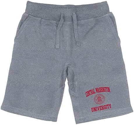 W Republic Central Washington University Wildcats Seal College College Fleece Shorts de cordão