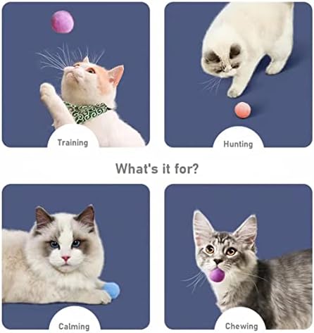 Joseph Jonas Premium Cat Plush Bolas de brinquedos, brinquedos de bola de gatinho leves leves,